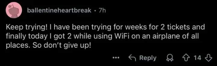 Customer message screenshot 2